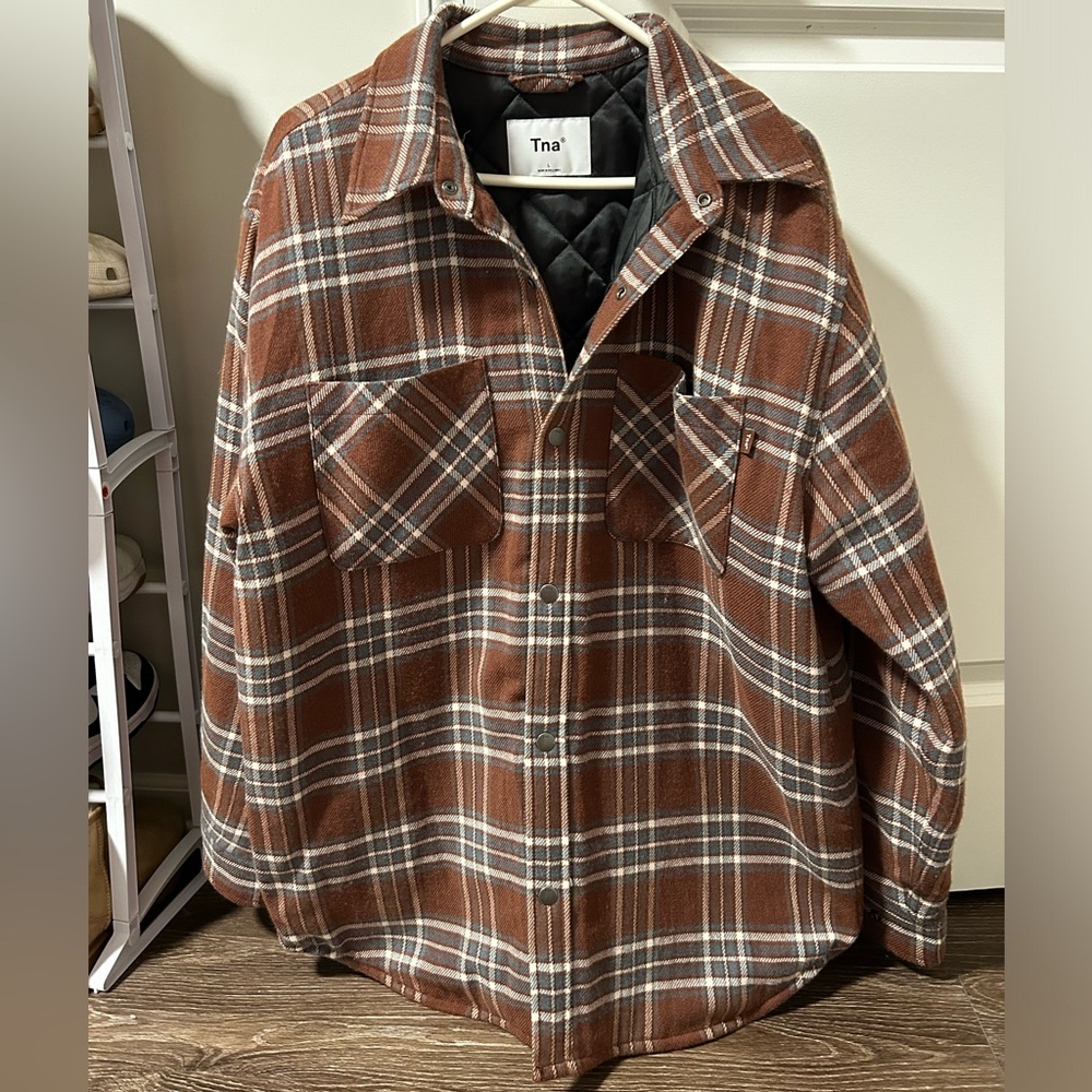 Aritzia TNA Flannel Jacket NWOT